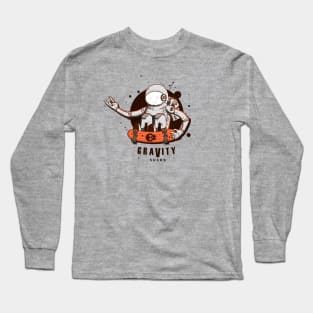 Gravity Sucks Space Skater Long Sleeve T-Shirt